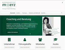 Tablet Screenshot of bildungsinstitut-maerz.de